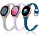 thumbnail image 1 of (Paquete de 3) Correa delgada para reloj Samsung Active 2 de 40 mm y 44 mm, Galaxy Watch 3 de 41 mm/galaxy Watch de 42 mm/gear S2 Classic/gear Sport Bands, correa de silicona de 20 mm F, 1 of 5