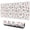 White Cow Milk, variant on Long Mouse Pads for Desk,Pink Cow Strawberry Flower Pattern Desk Mats on Top Of Desks, Desk Mouse Pad Extra Large with 3mm Non-Slip Base and Stitched Edge for Gaming,Office,Work,Home 31.5"x11.8"