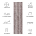 thumbnail image 6 of SAFAVIEH Courtyard Robert Striped Indoor/Outdoor Runner Rug, Light Beige/Light Brown, 2'3" x 8', 6 of 10