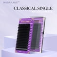 thumbnail image 1 of NAGARAKU 16Rows Faux Cils Lashes Extensión de pestañas individuales Mate Profesional Maquillaje suave y natural Pestañas premium Dengxun unisex, 1 of 1