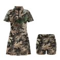thumbnail image 3 of Psesaysky Camo Hunting Leaves Golf Tennis Dress Womens Short Sleeve Summer Sundress Y2K Athletic Dress for Women Golf Dresses with Built in Shorts Quick Dry Athletic Workout Outfits, 3 of 7