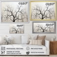 thumbnail image 4 of Designart "Monochromatic Maple Simplicity II" Tree Maple Floater Framed Wall Decor, 4 of 5