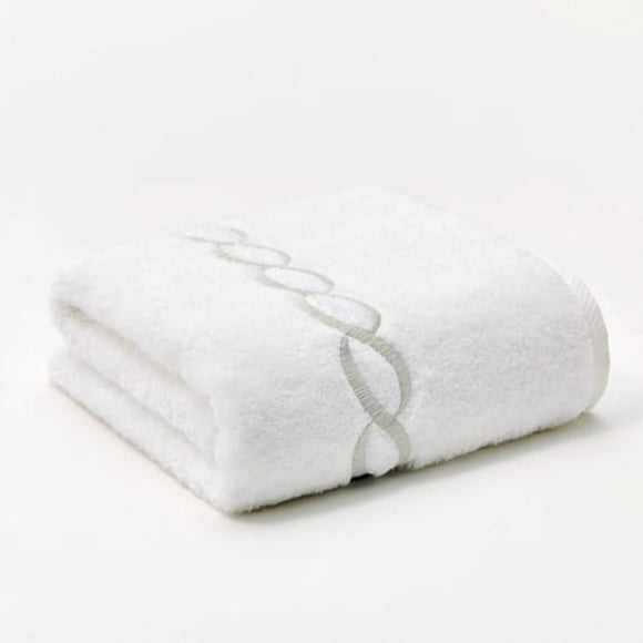 Superior 1000 Gram Egyptian Cotton Oversize 63 X 31 Bath Towel 1 Piece Silver Chain