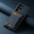 thumbnail image 7 of Compatible with Samsung Galaxy S22 Ultra Flip Wallet Phone Case with Card Holder Elastic,Magnetic Back Flip Kickstand Cover Premium PU Leather Business Classic Style Shockproof Case,Blue, 7 of 7