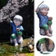 thumbnail image 1 of Decoración de niño pescador en maceta, figura de resina, escultura, artesanía, 1 of 8