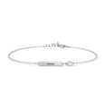 thumbnail image 1 of Engravable Bar Bracelet with Birthstone, 1 of 7