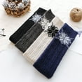 thumbnail image 4 of Leg Warmers for Women,Knee High Cable Knit Warm Thermal Acrylic Winter Sleeve, 4 of 7