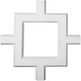 thumbnail image 1 of Ekena Millwork CC05ISI02X36X36TR 36 x 2 x 36 in. Inner Square Intersection for 5 Traditional Coffered Ceiling System, 1 of 1