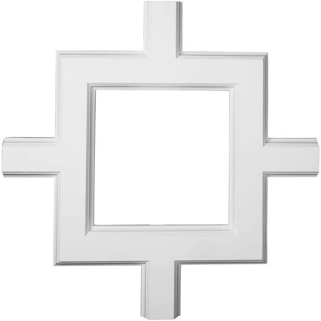 Ekena Millwork CC05ISI02X36X36TR 36 x 2 x 36 in. Inner Square Intersection for 5 Traditional Coffered Ceiling System