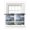 Blue, variant on Blue Brown Farmhouse Sheer Kitchen Tier Curtains 36 Inch length, Rod Pocket Half Curtains Short Drapes, Vintage Wooden Country Light Filtering Chiffon Small Window Treatments 2 Panels 27.5"W x 36"L