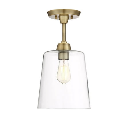 

Trade Winds Lighting 1 Light Ceiling Light In Natural Brass - TW60010NB
