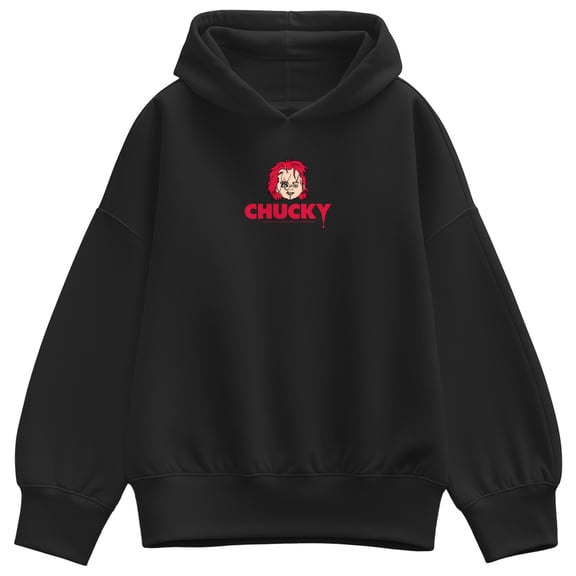Chucky - Head - Women's Fleece Hoodie Sweatshirt