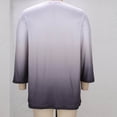 thumbnail image 5 of Womens Plus Size 3/4 Sleeve Crew Neck Shirts Summer Casual Loose Fit Tshirts Oversized Tie-dye Tunic Tops, 5 of 6
