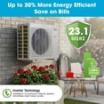 thumbnail image 4 of Klimaire 35,000 BTU 5-Zone 23.1 SEER2 Wall Mounted Mini Split Heat Pump System w/ All Inclusive Installation Kits ( 4x 9,000 BTU + 12,000 BTU) - R454B, 4 of 7