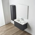 thumbnail image 3 of 36" Freestanding Bathroom Vanity with Sink & LED Mirror & LED Medicine Cabinet - Night Blue, 3 of 9