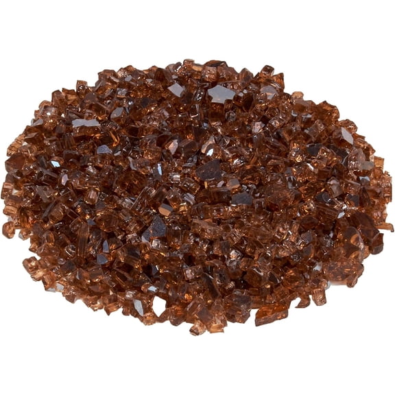 Duluth Forge 1/4 in. Premium Reflective Copper Fire Glass - 10 lb. Bag Fire Pit Glass - Model# 14RCOGM
