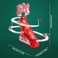 thumbnail image 3 of Jouet d'Escalade du Père Noël, Jeu de Glissade d'Escaliers Automatique avec Led, Course de Rouleaux de Noël, 3 of 9