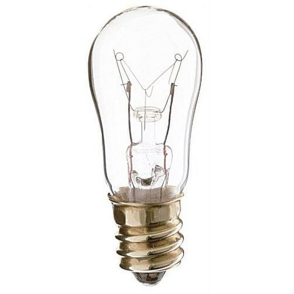 Satco S4717 130V 2/Card Candelabra Base 6-Watt 6S6 Light Bulb, Clear
