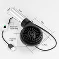 thumbnail image 4 of Portable USB BBQ Blower Handheld Adjustable Speed ​​Wood Fire Stove BBQ Fan, 4 of 9