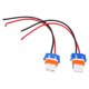thumbnail image 4 of 2Pcs 9005?2 9005 Double Slot Ceramic Female Connector with Wire Headlight Socket LED Wiring Harness, 4 of 5