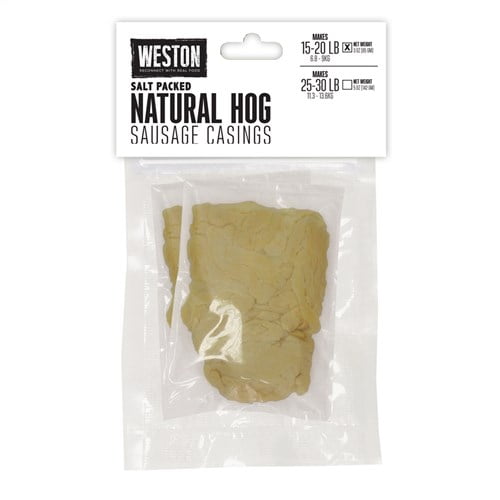 Weston Natural Hog 5 Oz Casing Natural Hog Sausage Casing 2530 lbs