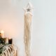 thumbnail image 1 of Tapiz de macramé tejido para colgar en la pared, Moon Dream Catcher para colgar en la pared, boho chic bohemio, decoración del hogar, tejido hecho a mano, decoración de algodón para habitación tholdsy SH1105-22, 1 of 7