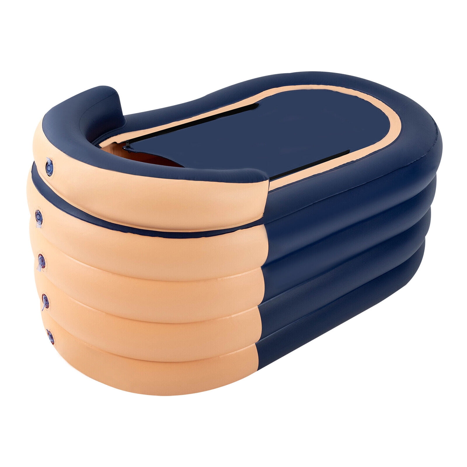 Denest Portable Ice Bath Tub PVC Inflatable Hot Bathtub SPA Massage Athletes Outdoor