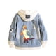 thumbnail image 1 of Chaqueta vaquera con capucha Naruto anime chaqueta vaquera rasgada, 1 of 1