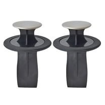 FONDOTIN Black Water Plug for Storage Sink Sealer and Waste Disposer Accessory