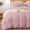 Dusty Pink, variant on Sleep Zone 145gsm Jersey Knit Duvet Cover Set Queen, 3 Pieces Soft Durable Bedding Set, Black