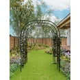 thumbnail image 2 of Huisuilinss Garden Arch Trellis,Metal Garden Arbor For Climbing Plants,Pergola Arbor,Wedding Arch,Garden Archway For Gazebos Lawn Ceremony Party Outdoor Decor, 2 of 6