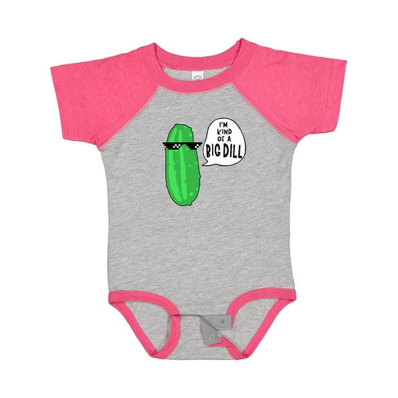 Inktastic I'm Kind of a Big Dill Pickle with Sunglasses Boys or Girls Baby Bodysuit