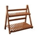 thumbnail image 4 of Soporte de bambú para plantas, estante para plantas, soporte para flores, organizador de escritorio decorativo de 2 capas Marrón oscuro 30cm, 4 of 9
