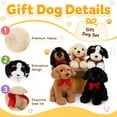 thumbnail image 4 of Muiteiur 5Pcs Cute Puppy Plush Toy Set 13.8" Bulk Dog Stuffed Animal, 4 of 8