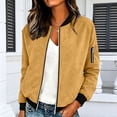 thumbnail image 6 of ShomPort Women's Casual Jackets Long Sleeve Zip up Lightweight Windbreaker Coat Trendy Outerwear with Pockets, 6 of 7