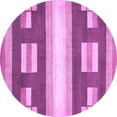 thumbnail image 1 of Ahgly Company Indoor Round Abstract Purple Modern Area Rugs, 5' Round, 1 of 4