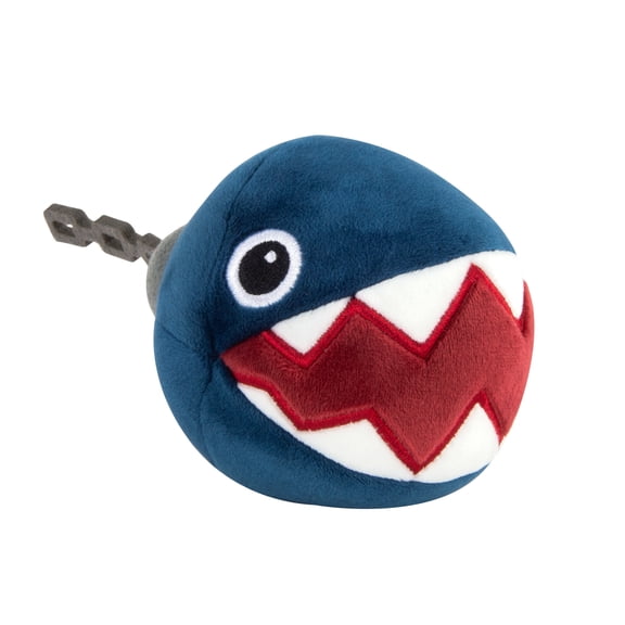 Club Mocchi- Mocchi- Super Mario Chain Chomp Junior, Super Soft 6" Plush Toy