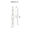 thumbnail image 4 of CWI Lighting Greta Integrated LED Black Vanity Light, 4 of 6