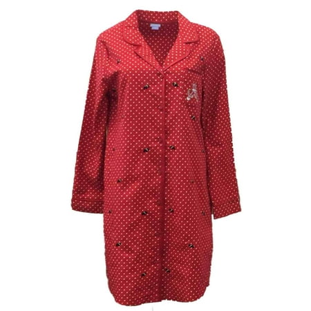 button laura scott flannel scottie nightgown polka sleep dot womens shirt dialog displays option additional opens zoom