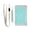 Turquoise Bubbles, variant on JIALIOU Nylon Trifold Card Wallet with ID Window Zipper Pocket for Men Women Teen Clock Moon Star
