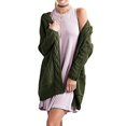 thumbnail image 4 of Idoravan Cardigans for Women Clearance Spring Fashion Women Long Sleeve Knit winter Cardigan Sweater Solid Color Coat, 4 of 6