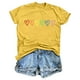thumbnail image 1 of Fiudx Liquidación de Ofertas Flash Blusa de Manga Corta con Estampado de Moda para Mujer, Divertida Camiseta con Cuello Redondo, 1 of 6
