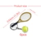 thumbnail image 5 of Naiovety 6 piezas simulación raqueta de tenis llaveros deporte moda colgante decoración llavero accesorios esposa verde Decoración del hogar Oro Naiovety HA011953-03, 5 of 5