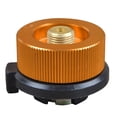 thumbnail image 2 of MasteelfCA 1 Set BZ1164-2 Wire Mesh Tube Gas Tank Inflation Flat Gas Tank Inflation with Camping Stove Convert Adapter Nozzle Bottle Type Propane Auto-Off Gas Cartridge (Golden), 2 of 7