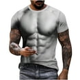 thumbnail image 3 of DDAPJ pyju 3D Muscle Printed T-Shirts for Men Funny Fake Abs Graphic Tees Shirts Casual Summer Short Sleeve Tops Rebajas del día Multicolor S, 3 of 9