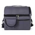 thumbnail image 1 of Oxford Lunch Bag Large Capacity Multifunctional for Bento Camping Picnic (Blue), 1 of 5