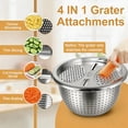 thumbnail image 2 of Mixing Bowls with Airtight Lids Set, 30 PCS Stainless Steel Mixing Bowls Set with Colander & Grater, Kitchen Serving Gadgets and Accesseries, Size 4.5, 3, 2.5, 2,1.5,1, 0.75 QT, Khaki, 2 of 7