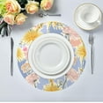 thumbnail image 5 of Coolnut Colorful Dandelion Round Placemats Non-Slip Table Mat Heat Resistant Placemat for Dining Table Kichen Party Table Diameter 15.4 inch Set of 4 Home Decor Gifts, 5 of 7