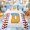 White Blue D, variant on Erosebridal Kids Cute Letter P Twin Comforter Sets, Baseball Ice Cream Bedding Set, Blue, 2pcs