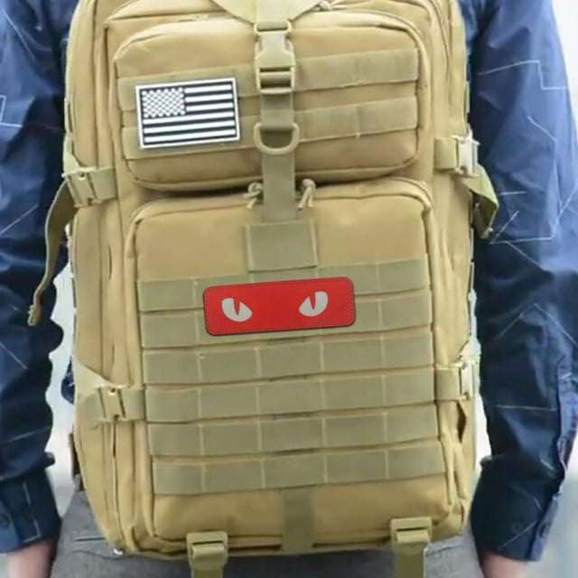 Attaches de Brassard Réfléchissantes Yeux de Chat pour Sacs Vestes Chapeaux Rouge